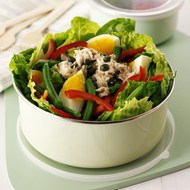 Lunch Box Tuna Bean Lettuce Salad
