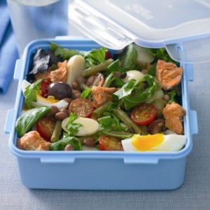 Salmon Nicoise Mixed Bean Lunchbox Salad