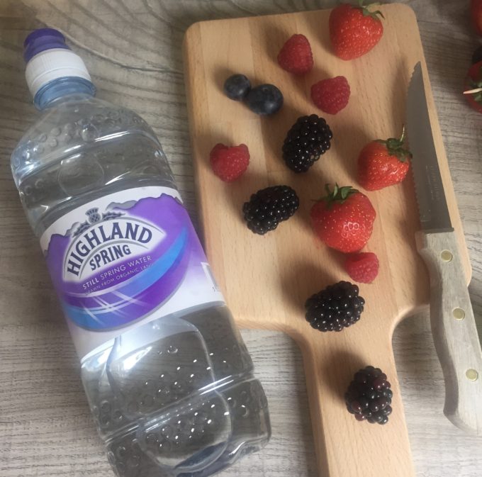 fruit flavoured water