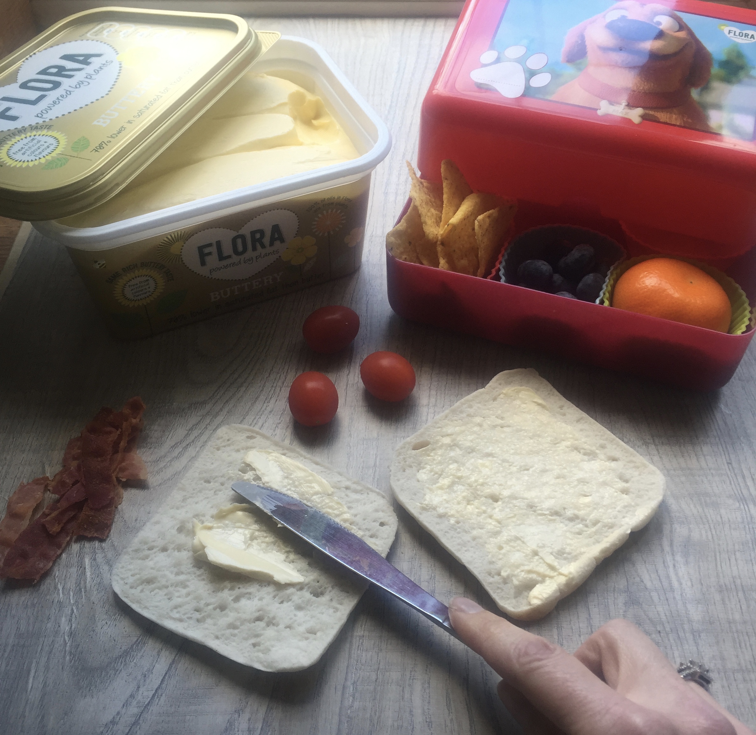 healthy lunchbox challenge with flora