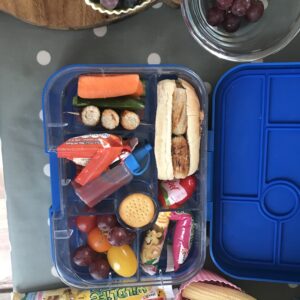 healthy lunch box idea full of mini items